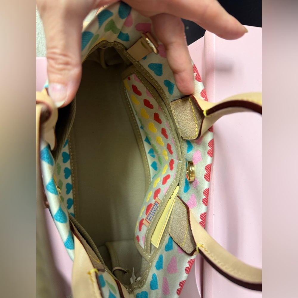 Dooney & Bourke Pastel Heart Satchel - Picture 5 of 10